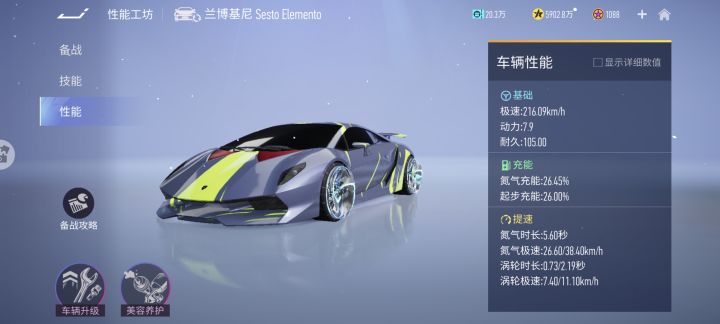 王牌竞速全新赛车元素数据分析攻略
