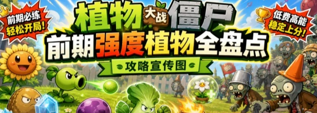 植物大战僵尸前期强力开荒植物盘点攻略