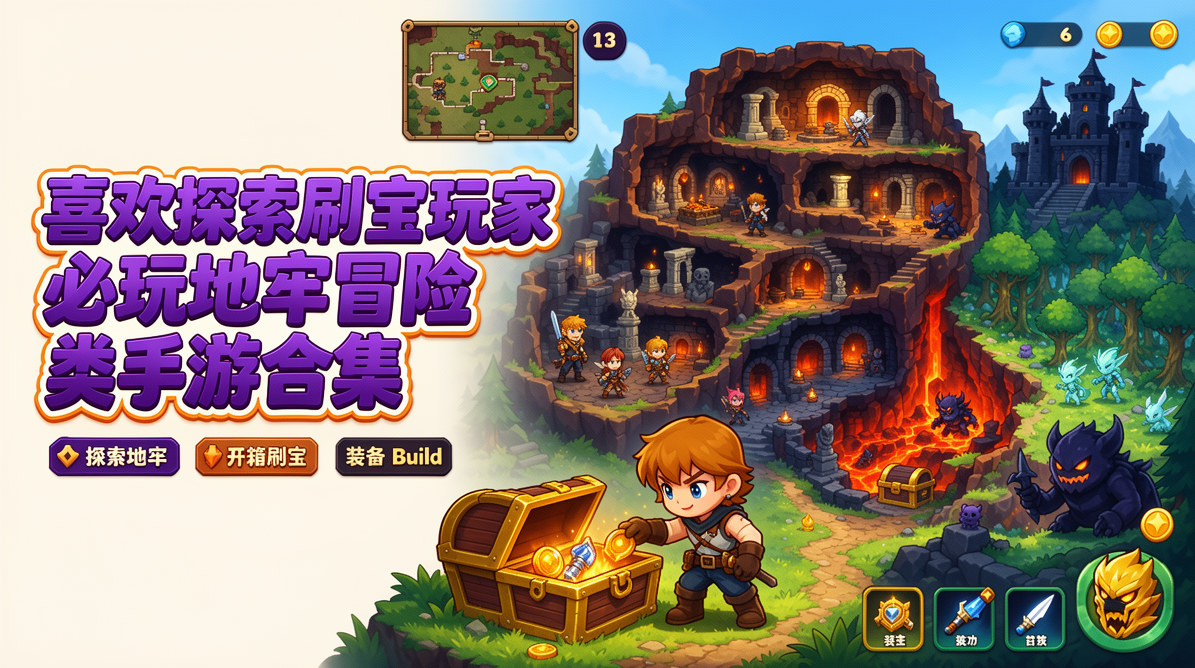 喜欢探索刷宝玩家必玩地牢冒险类手游合集