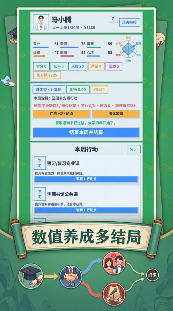 我要上大学了游戏截图1