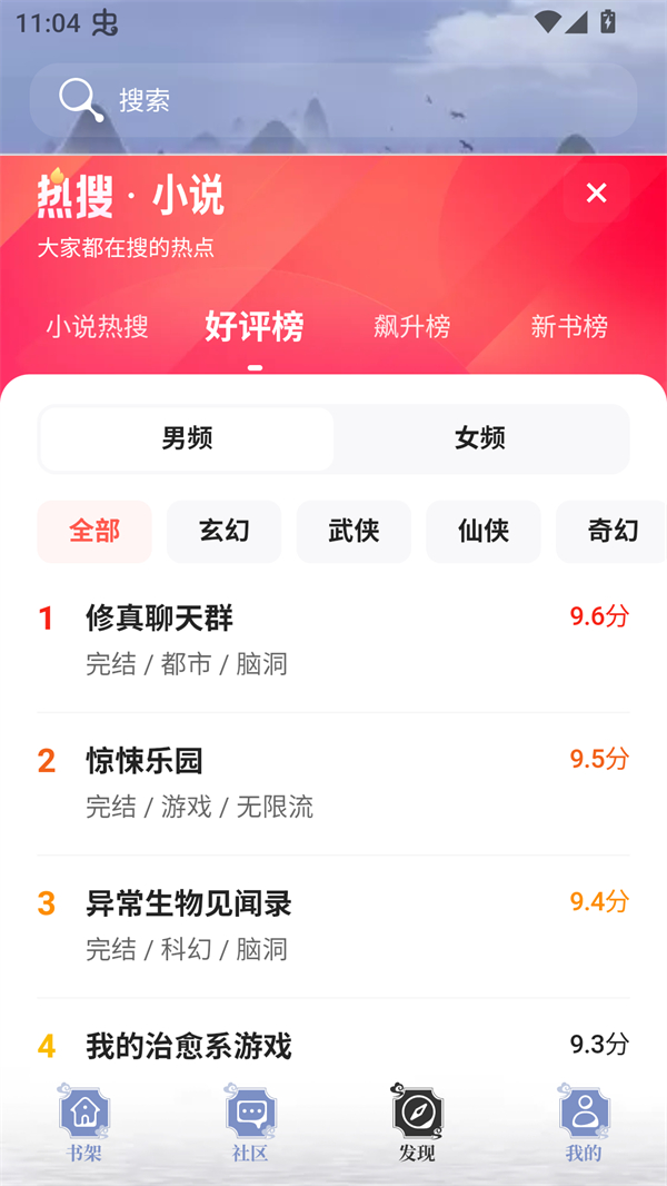 蘑菇小说截图2