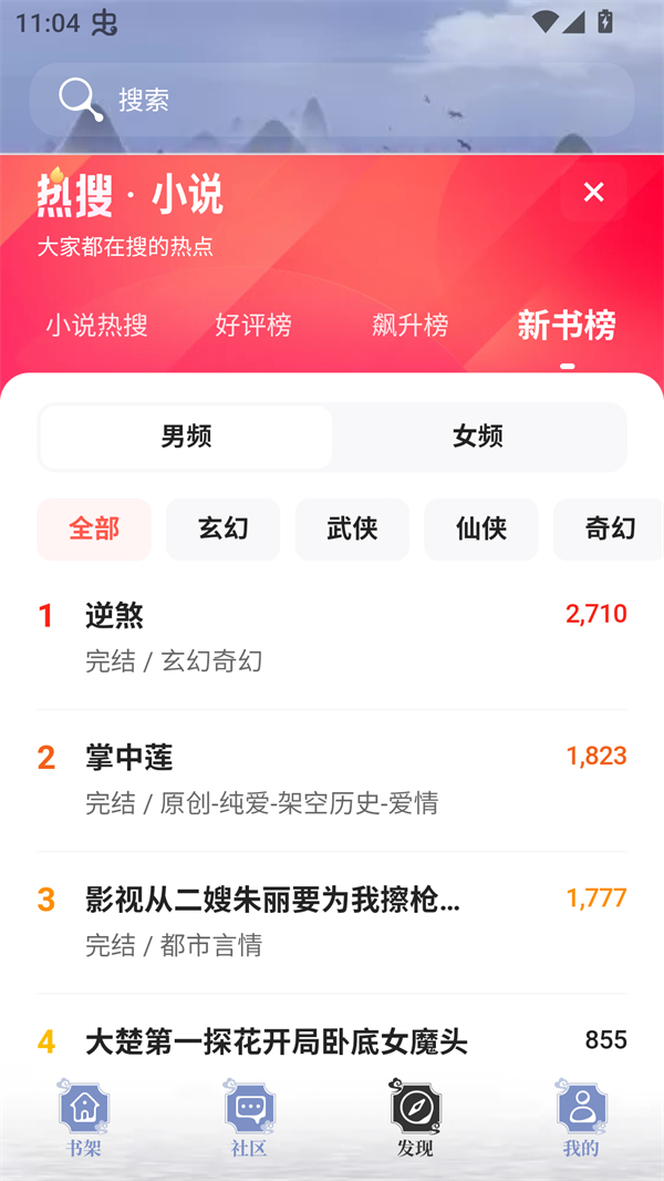 蘑菇小说截图4