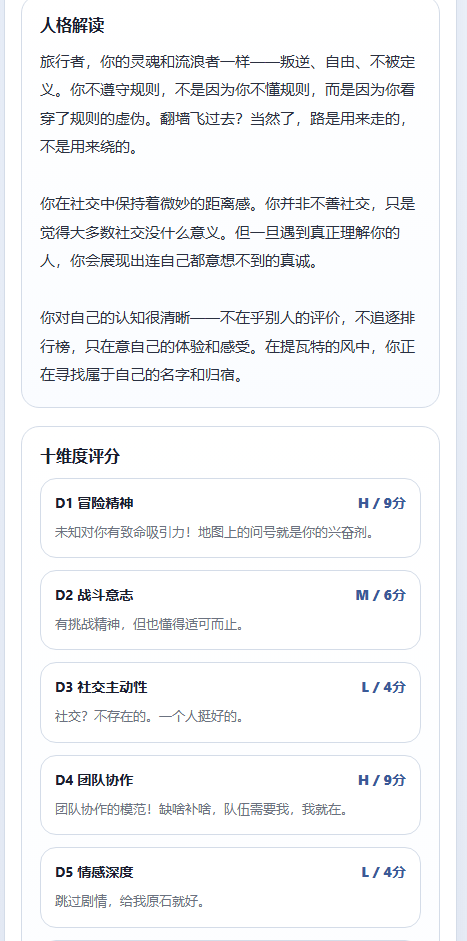sbti原神人格测试截图4